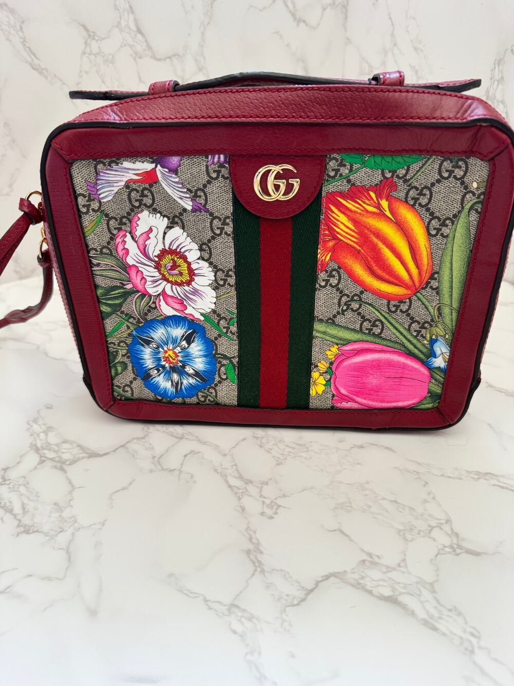 Limited Edition Gucci Ophidia GG Flora Shoulder Bag!